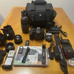 Canon T5i With 75-300mm Lens With all accessories