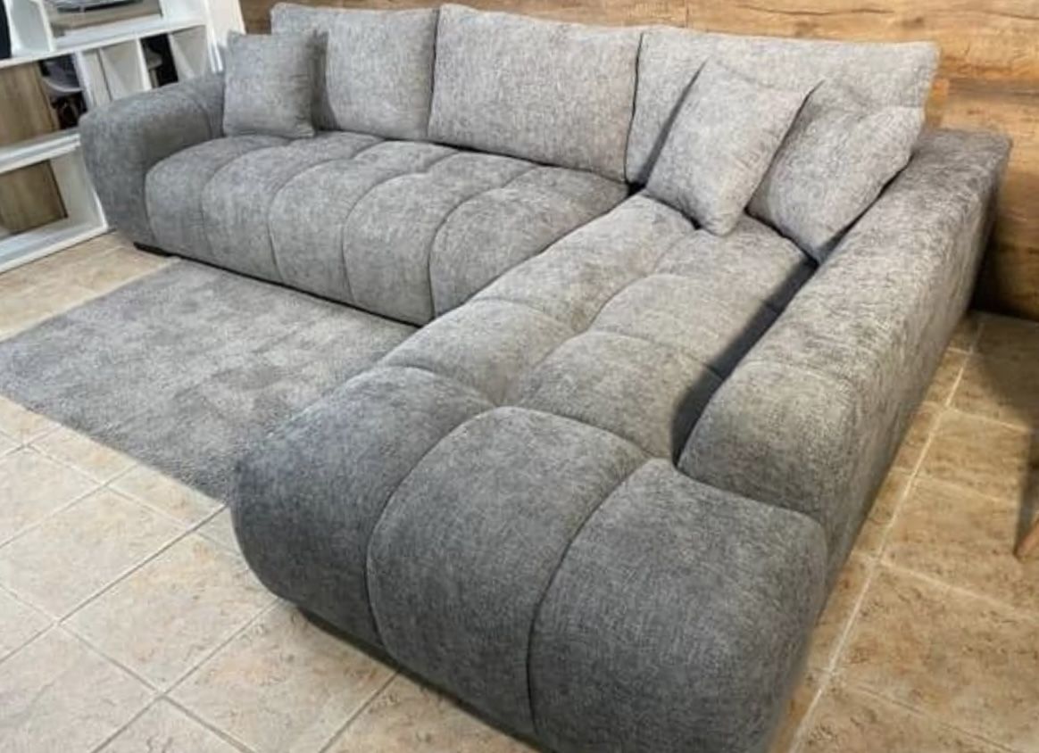 Grey Linen Sofa Sectional