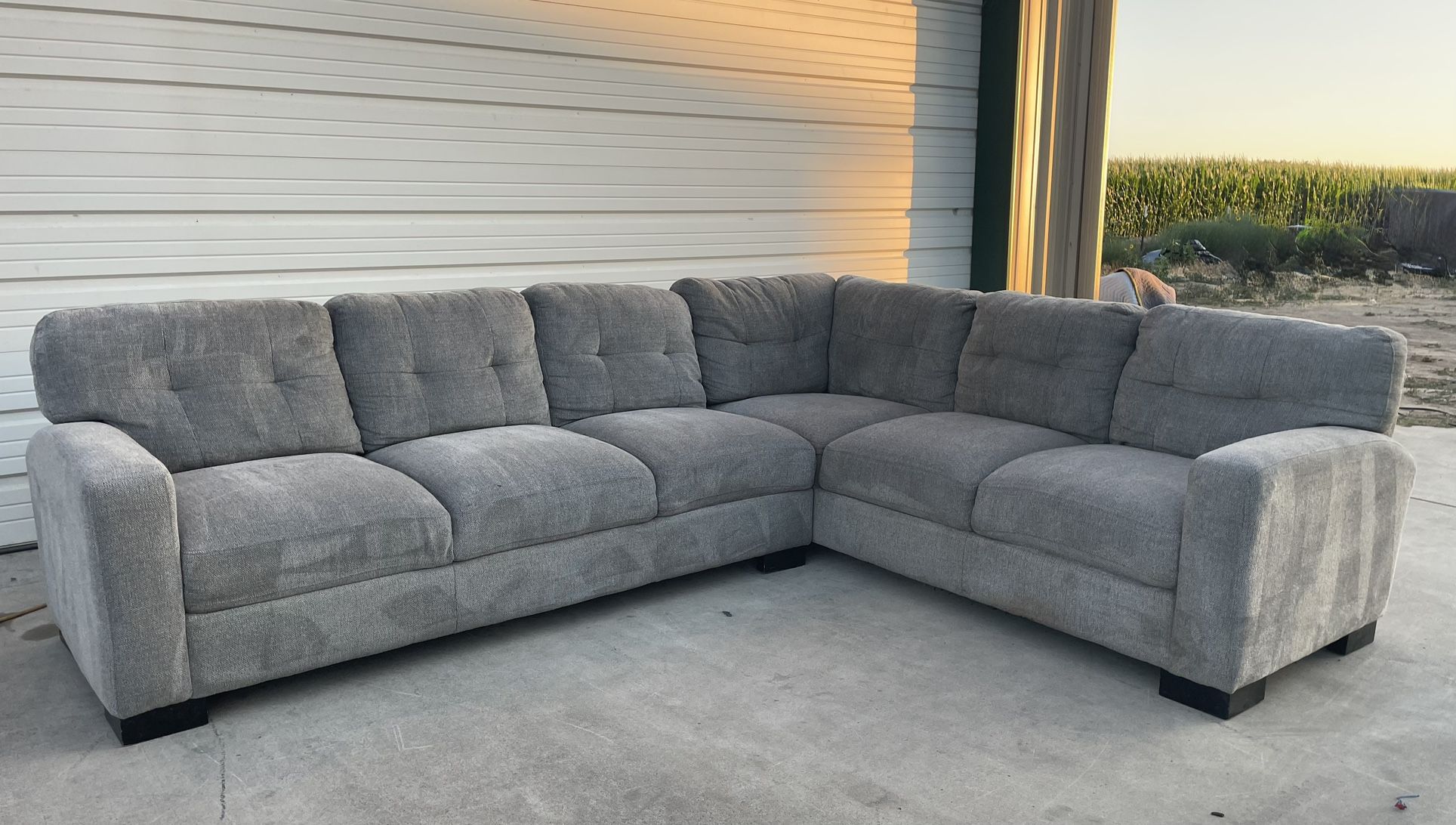 2 PIECE FABRIC SECTIONAL