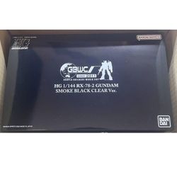Bandai HG RX-78-2 Gundam Smoke Black Clear Ver. GBWC 2022 Limited Model Kit