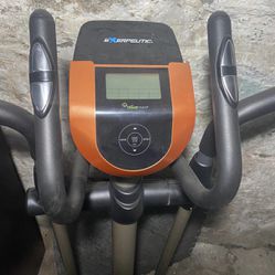 Vibrant Orange ELLIPTICAL Fitness Smart Technology Flywheel Cycle 