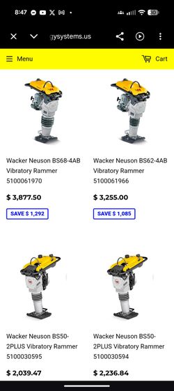 Wacker neuson vibrating rammer BS60-4