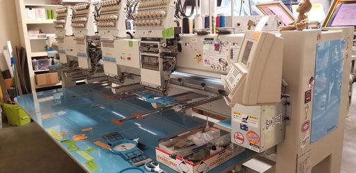 Barudan BENYHE‑ZQ‑C04 4‑Head 15‑Needle Commercial Embroidery Machine – 450×520mm Field