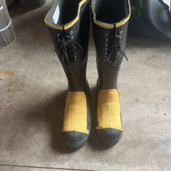 LaCrosse Steel Toe Rain Boots Size 10