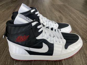 jordan 1 mid se utility black white gym red