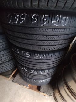 235/55R20 Set 4 Hankook Tires No Wheels 