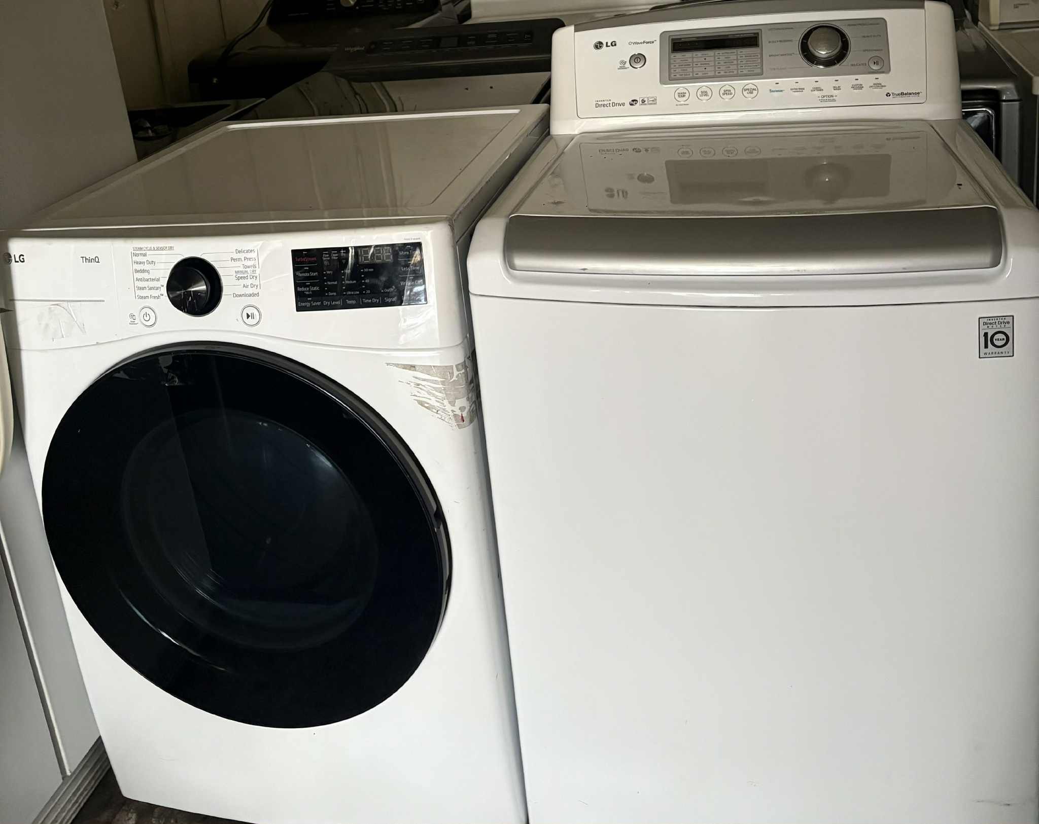 LG Heavy Duty Washer & Gas Dryer