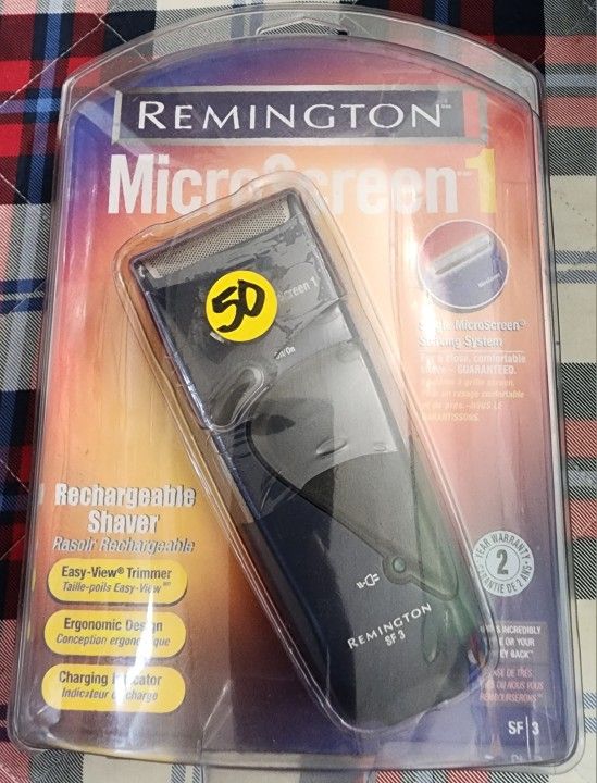 Remington MicroScreen 1 SF-3 Rechargeable Shaver Ergonomic New Old Stock Sealed