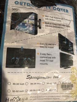 Outdoor tv cover 55-58 inches