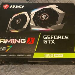 MSI Gaming X TF7 RGB GeForce GTX 1660 Super 6GB GDDR6 Nvidia Graphics Card LN-MW