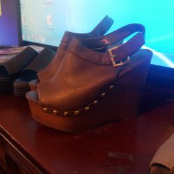 Brown Leather 70s Shoes 