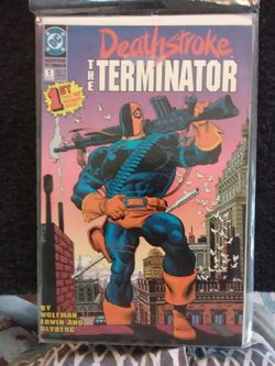 Deathstroke the Terminator first issue with poster $20