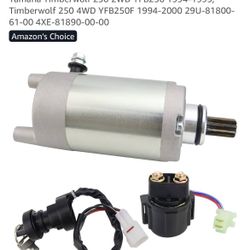 Starter motor solenoid, and key ignition