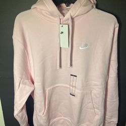 Brand New Pink Nike Club Pullover Hoodie Sweatshirt Multiple Sizes Available 