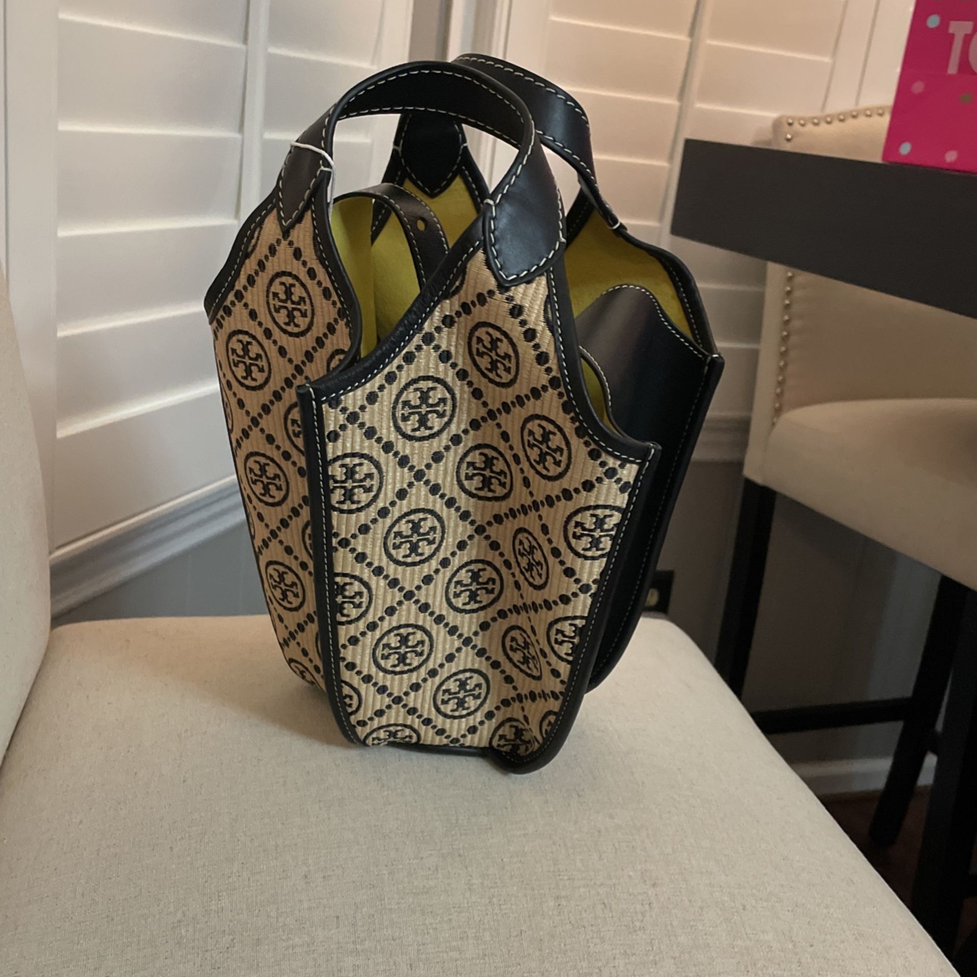 Tory Burch Monogrammed Lampshade Handbag