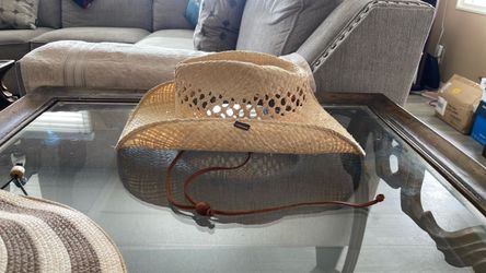 Vintage Stetson Cowboy Hat With Leather Stampede Strap