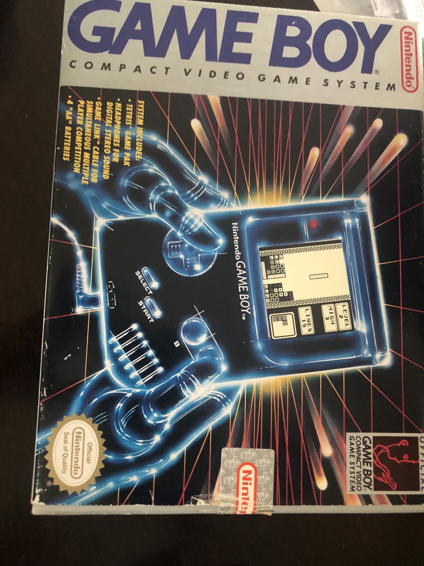 Gameboy with original box and accessories. Also gameboy color and pocket