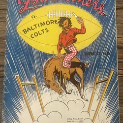 Forty Niners vs Baltimore Colts Program August 22, 1948