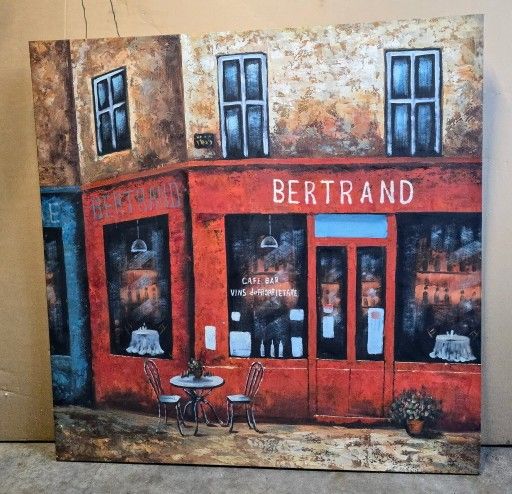 Large Bertrand Cafe Painting