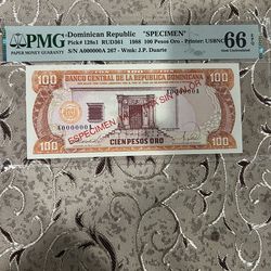Dominican Republic banknotes of the specific 100 peso