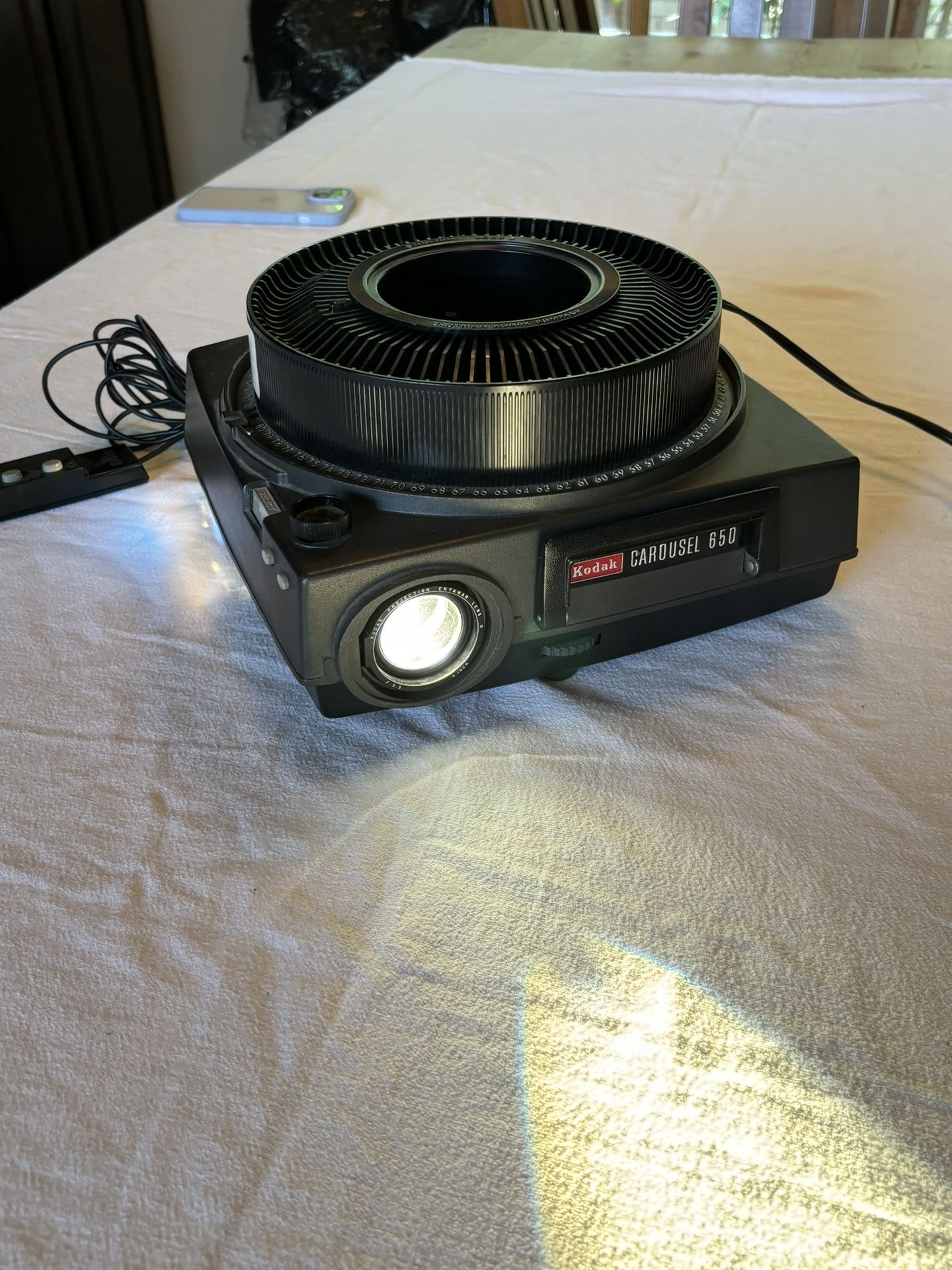 Kodak Carousel Slide Projector +4 slide trays