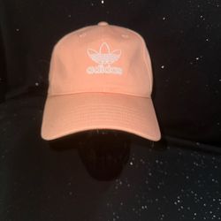 Adidas | Adjustable Peach (Orangish Pink) Cap w/ Embroidered Logo