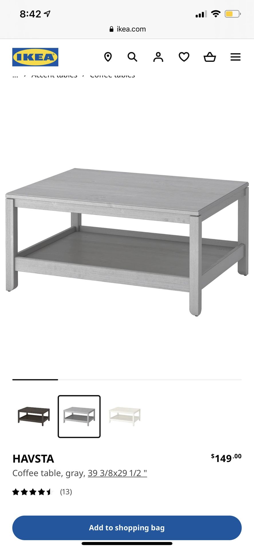 IKEA Havsta Coffee Table!