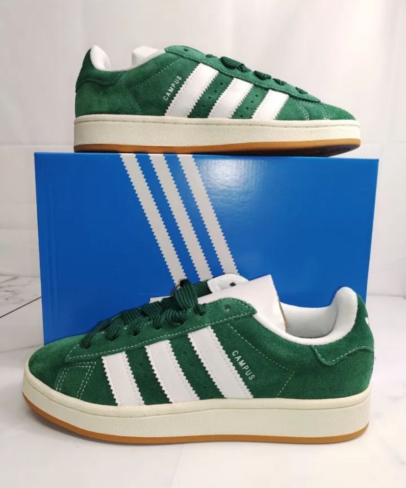 Adidas Campus 00s Dark Green Cloud White Size 9.5 10 10.5