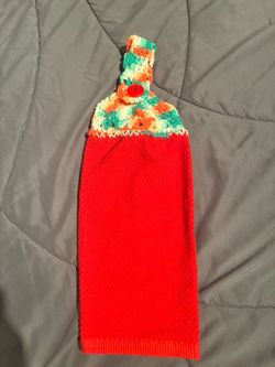 Handmade Crochet Top Hanging Kitchen Towel