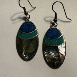 Vintage Mexican Alpaca Silver Earrings 925