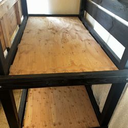 Twin Over Twin Modern Solid Wood Bunk Beds