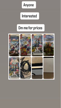 Nintendo switch no box 12 games