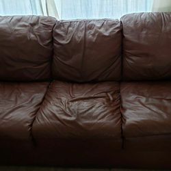 Leather Couch $50