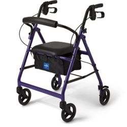 NEW Medline Basic Rollator with 6in Wheels 250lbs Max Weight New, Open Box