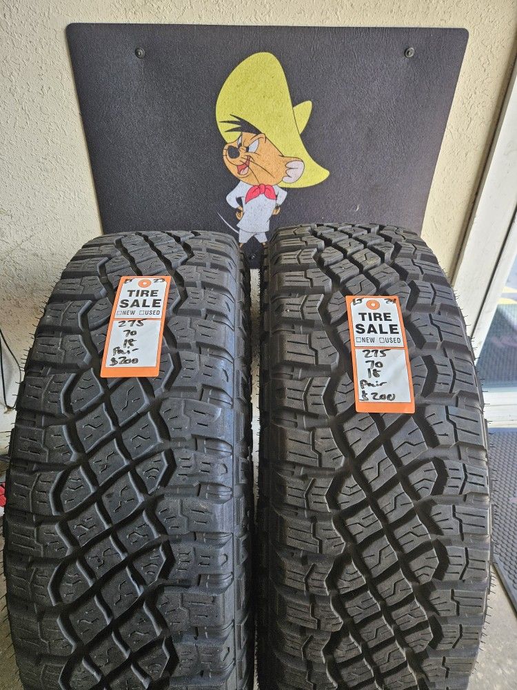 275/70/18 Goodyear Tires (2)