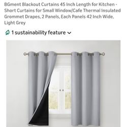 New Blackout Curtains Grey