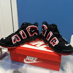 AIR MORE UPTEMPO '96 BLACK/WHITE-LASER CRIMSON NOIR/CRAMOISI LASER/BLANC 10.5 Men’s