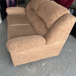 Beige Color love seat 