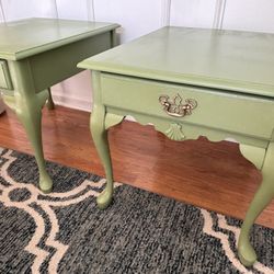Matching End Tables  With Drawer 