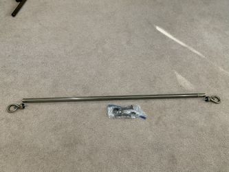 Antique Bronze Extendable Curtain Rod With Finials