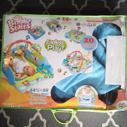 Babyeap 3-in-1 Baby Play Gym with Kick Piano, Tummy Time Mat & Musical Toys