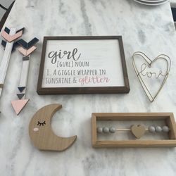 Girls Wall And Room Decorations. Kids Or Nursery.