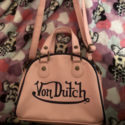 Von Dutch Pink Bowling Bag