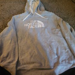 Grey North Face Sweatshirt...size L