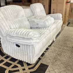 New Corduroy Recliner Couch / Free Delivery 