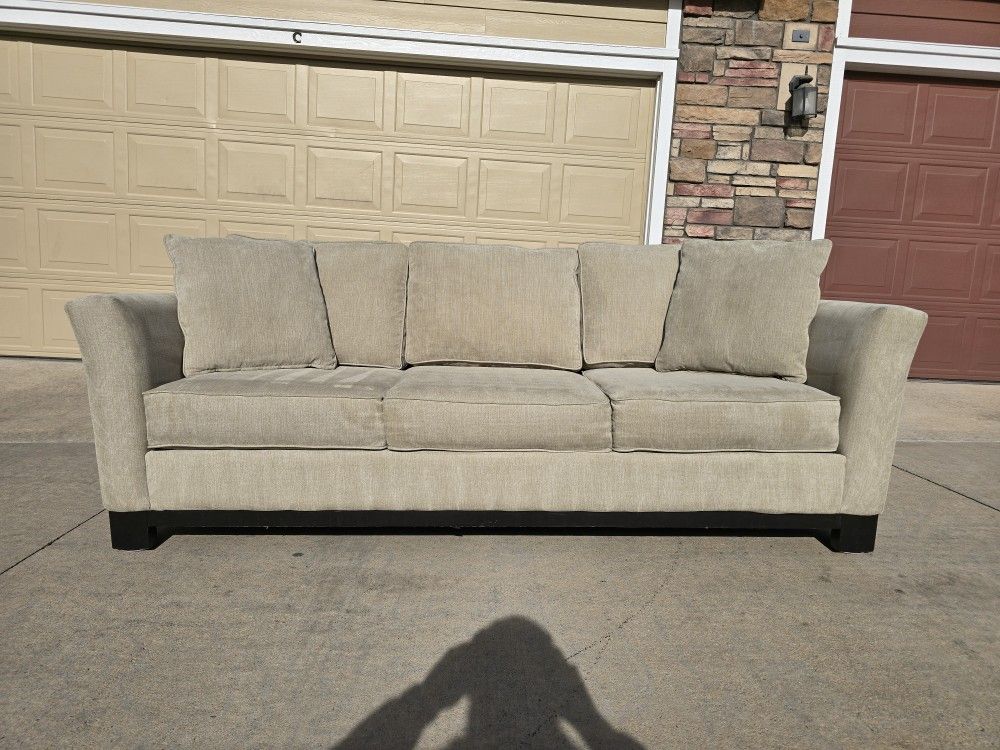 Jonathan Louis Modern Beige Sofa- Delivery Available