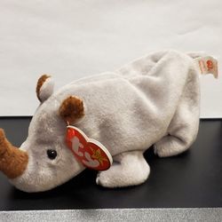 TY Beanie Babies Baby Spike the Rhino Retired 1996