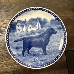 Leiden Design Labrador Retriever Collectible  Plate 