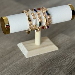 Handmade Beaded Stretch Bracelet 