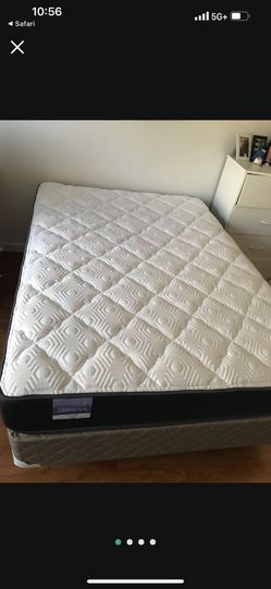 Full size Mattress, Box Spring And Bed Frame